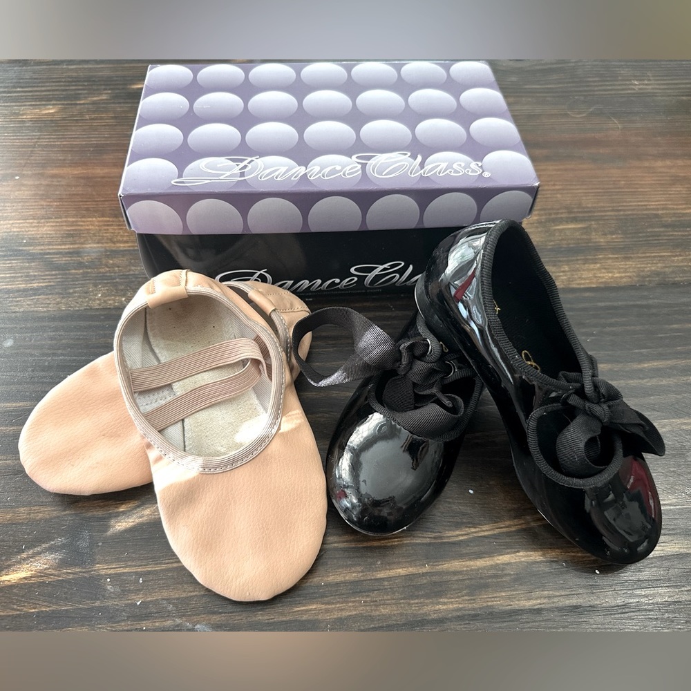 Tap and ballet shoes